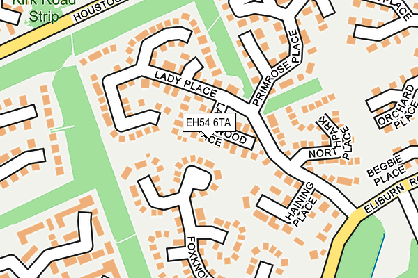 EH54 6TA map - OS OpenMap – Local (Ordnance Survey)