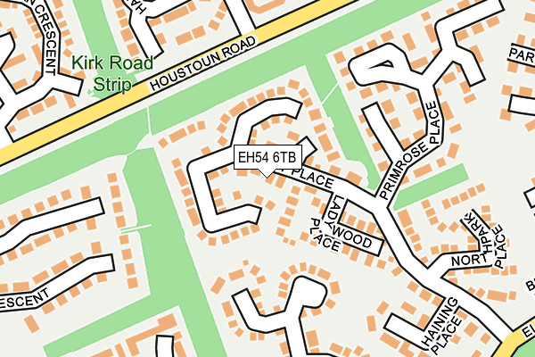 EH54 6TB map - OS OpenMap – Local (Ordnance Survey)