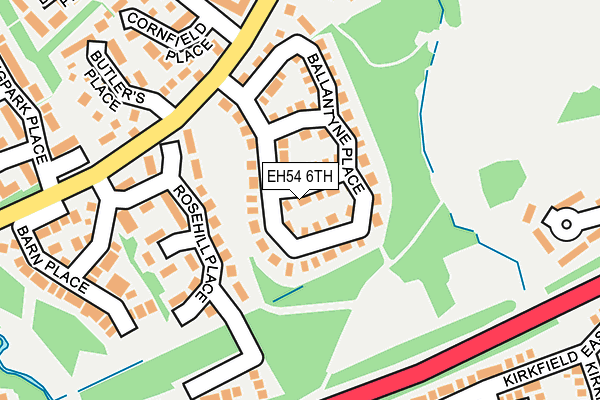 EH54 6TH map - OS OpenMap – Local (Ordnance Survey)