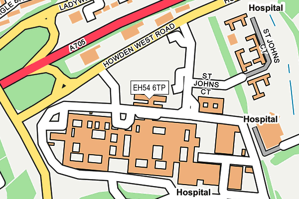 EH54 6TP map - OS OpenMap – Local (Ordnance Survey)