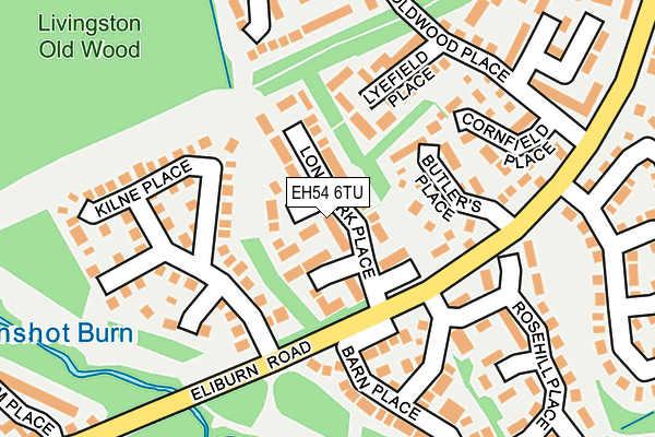 EH54 6TU map - OS OpenMap – Local (Ordnance Survey)