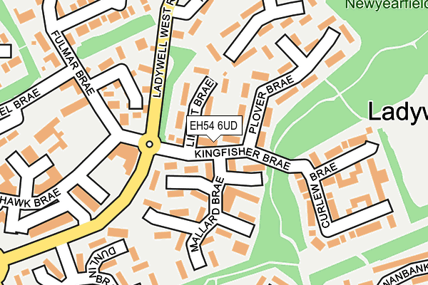 EH54 6UD map - OS OpenMap – Local (Ordnance Survey)