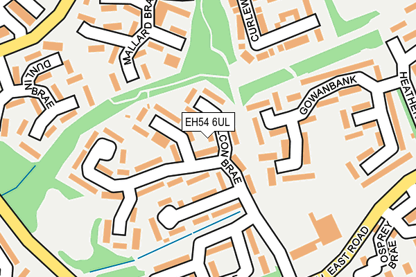 EH54 6UL map - OS OpenMap – Local (Ordnance Survey)