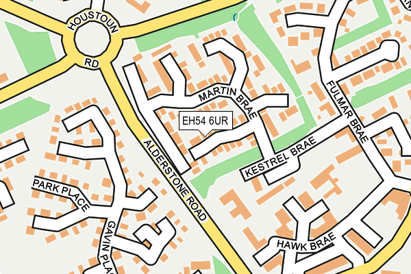 EH54 6UR map - OS OpenMap – Local (Ordnance Survey)