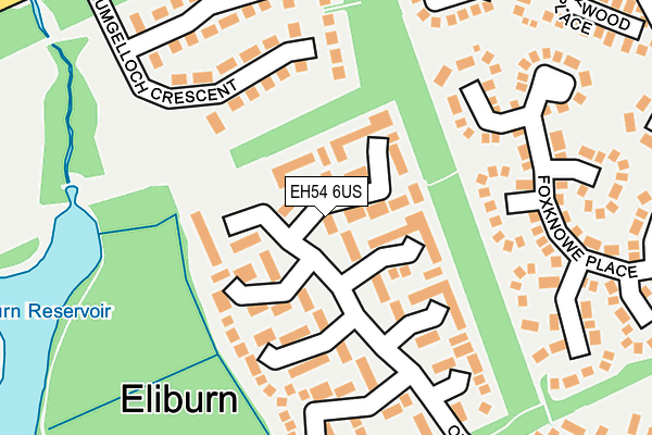 EH54 6US map - OS OpenMap – Local (Ordnance Survey)