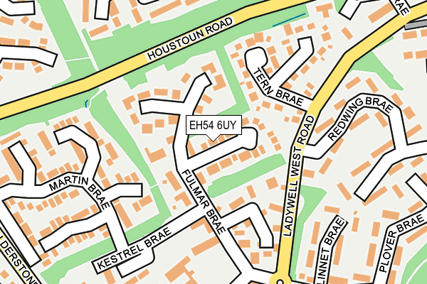 EH54 6UY map - OS OpenMap – Local (Ordnance Survey)