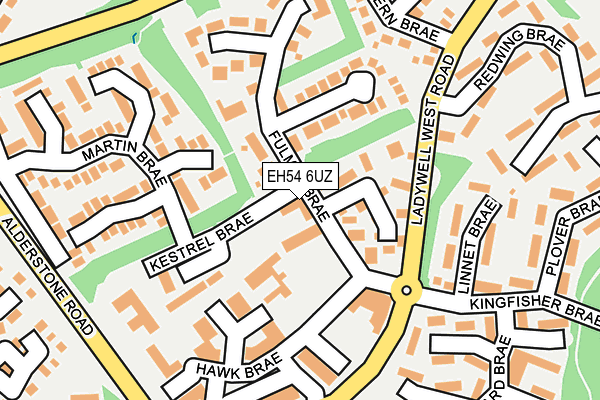 EH54 6UZ map - OS OpenMap – Local (Ordnance Survey)