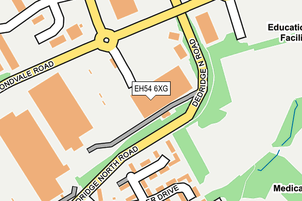 EH54 6XG map - OS OpenMap – Local (Ordnance Survey)