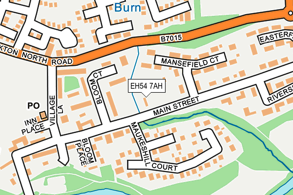 EH54 7AH map - OS OpenMap – Local (Ordnance Survey)