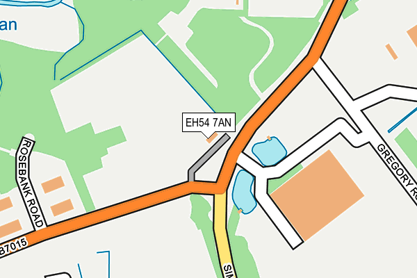 EH54 7AN map - OS OpenMap – Local (Ordnance Survey)