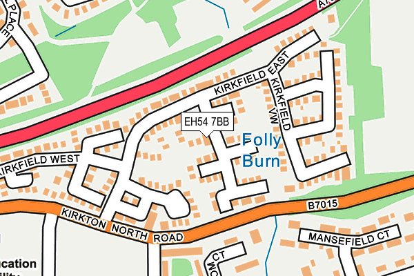 EH54 7BB map - OS OpenMap – Local (Ordnance Survey)