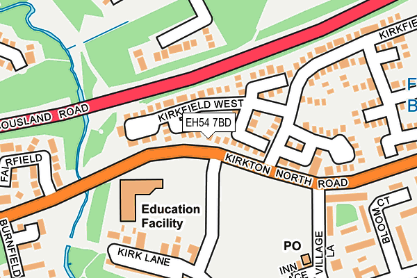 EH54 7BD map - OS OpenMap – Local (Ordnance Survey)
