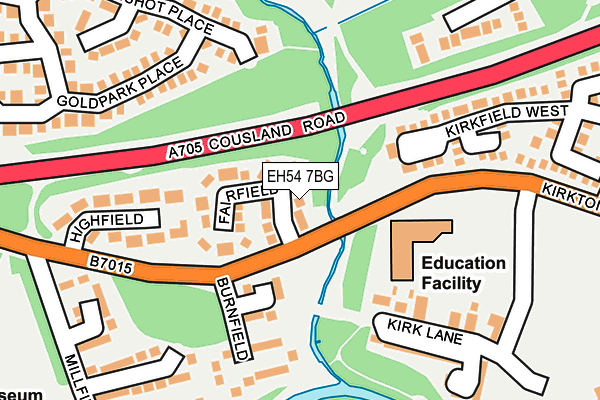 EH54 7BG map - OS OpenMap – Local (Ordnance Survey)