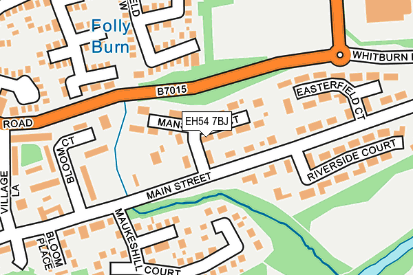 EH54 7BJ map - OS OpenMap – Local (Ordnance Survey)
