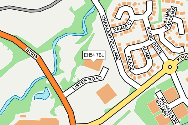 EH54 7BL map - OS OpenMap – Local (Ordnance Survey)