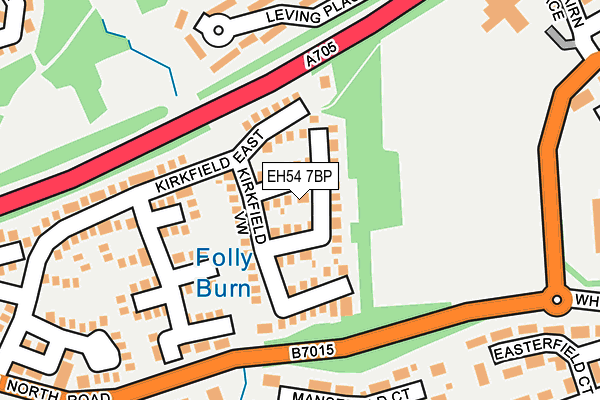 EH54 7BP map - OS OpenMap – Local (Ordnance Survey)