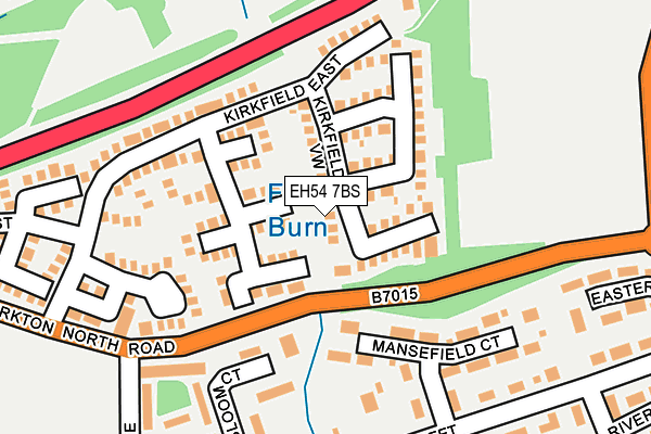 EH54 7BS map - OS OpenMap – Local (Ordnance Survey)