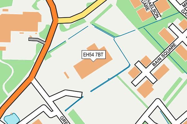 EH54 7BT map - OS OpenMap – Local (Ordnance Survey)