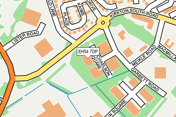 EH54 7DP map - OS OpenMap – Local (Ordnance Survey)