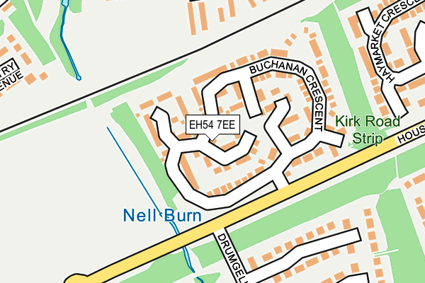 EH54 7EE map - OS OpenMap – Local (Ordnance Survey)