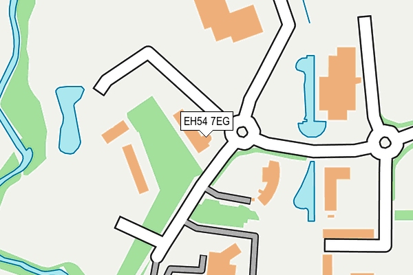 EH54 7EG map - OS OpenMap – Local (Ordnance Survey)