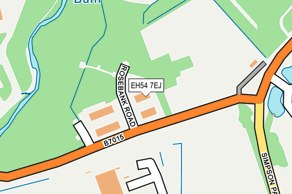 EH54 7EJ map - OS OpenMap – Local (Ordnance Survey)