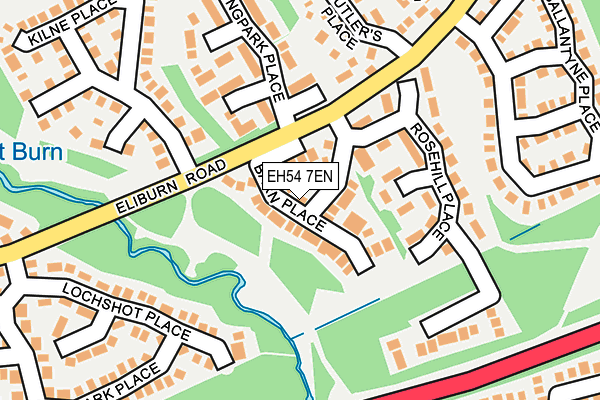 EH54 7EN map - OS OpenMap – Local (Ordnance Survey)