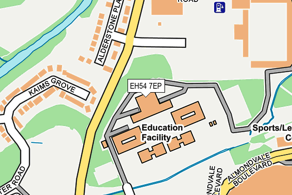 EH54 7EP map - OS OpenMap – Local (Ordnance Survey)