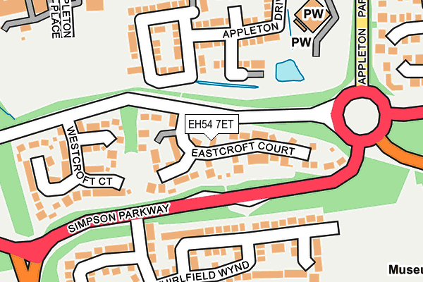 EH54 7ET map - OS OpenMap – Local (Ordnance Survey)