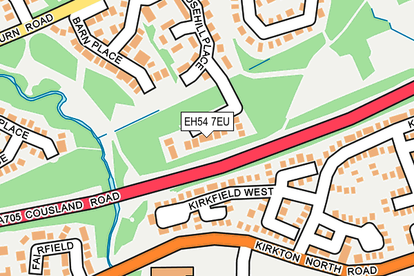 EH54 7EU map - OS OpenMap – Local (Ordnance Survey)