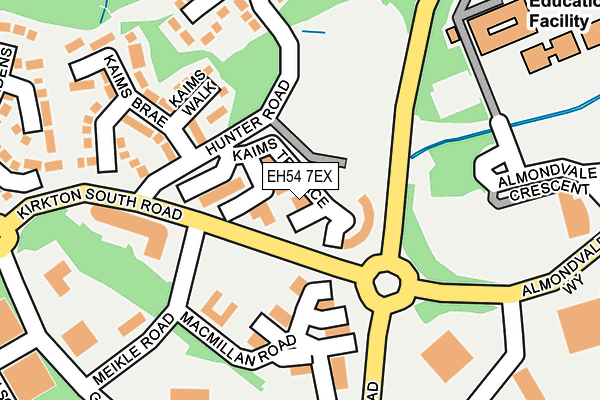 EH54 7EX map - OS OpenMap – Local (Ordnance Survey)