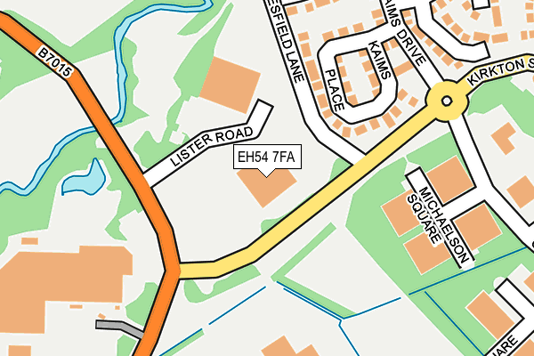 EH54 7FA map - OS OpenMap – Local (Ordnance Survey)