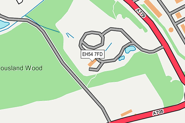 EH54 7FD map - OS OpenMap – Local (Ordnance Survey)
