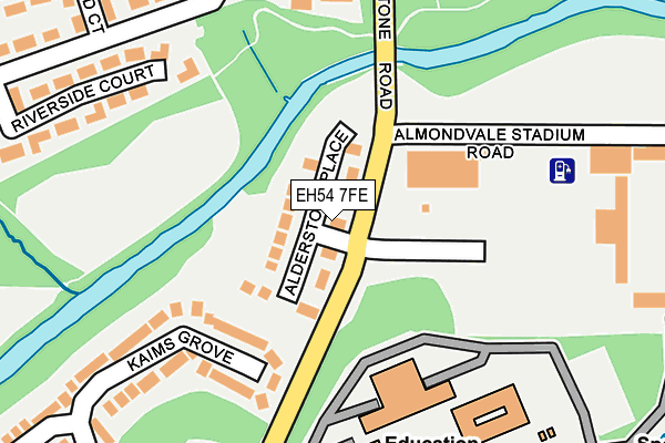 EH54 7FE map - OS OpenMap – Local (Ordnance Survey)