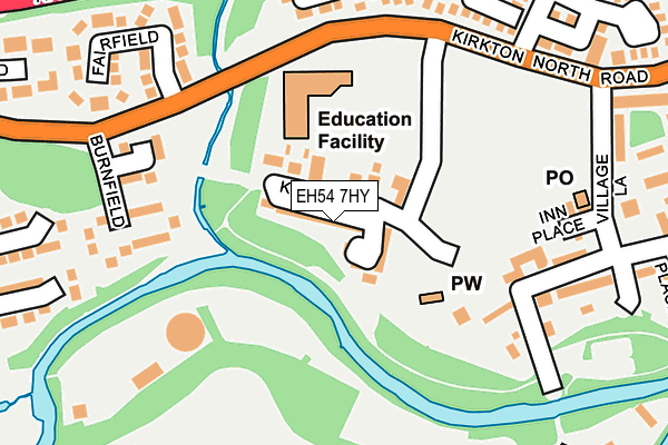 EH54 7HY map - OS OpenMap – Local (Ordnance Survey)