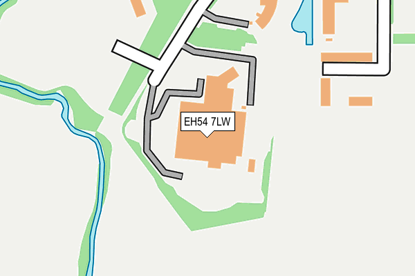EH54 7LW map - OS OpenMap – Local (Ordnance Survey)