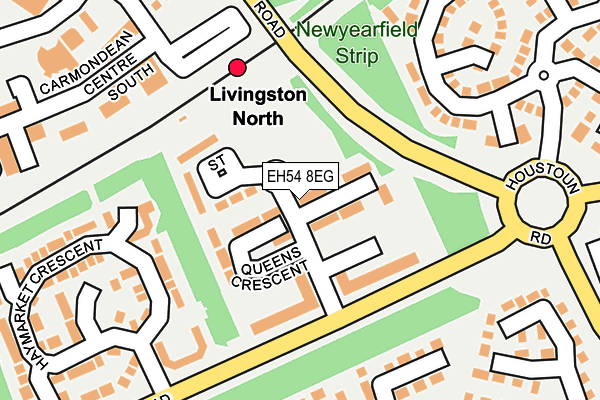 EH54 8EG map - OS OpenMap – Local (Ordnance Survey)