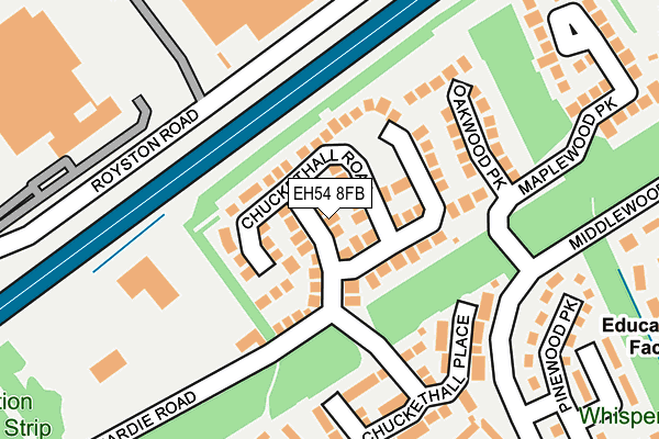 EH54 8FB map - OS OpenMap – Local (Ordnance Survey)