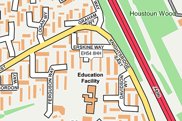 EH54 8HH map - OS OpenMap – Local (Ordnance Survey)