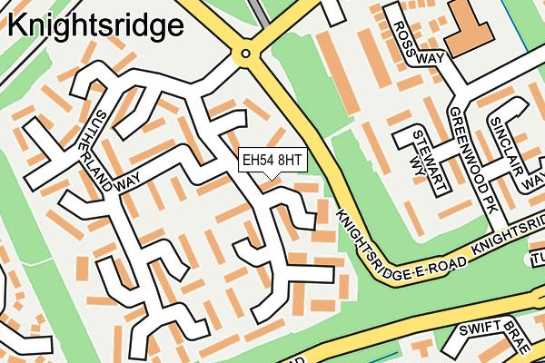 EH54 8HT map - OS OpenMap – Local (Ordnance Survey)