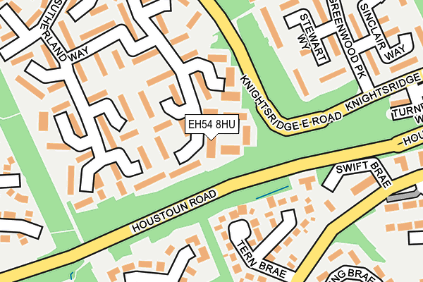 EH54 8HU map - OS OpenMap – Local (Ordnance Survey)