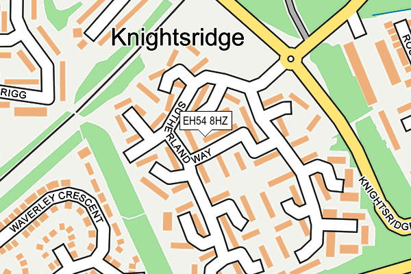 EH54 8HZ map - OS OpenMap – Local (Ordnance Survey)