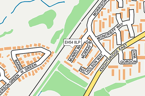 EH54 8LP map - OS OpenMap – Local (Ordnance Survey)