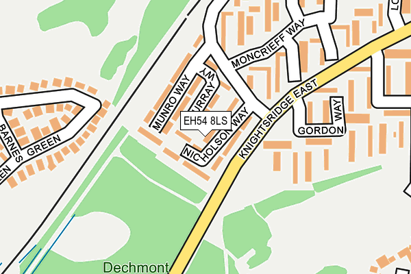 EH54 8LS map - OS OpenMap – Local (Ordnance Survey)