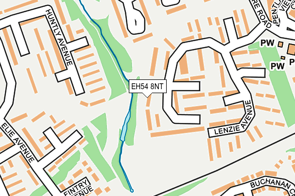 EH54 8NT map - OS OpenMap – Local (Ordnance Survey)