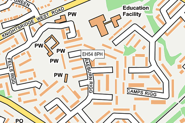EH54 8PH map - OS OpenMap – Local (Ordnance Survey)