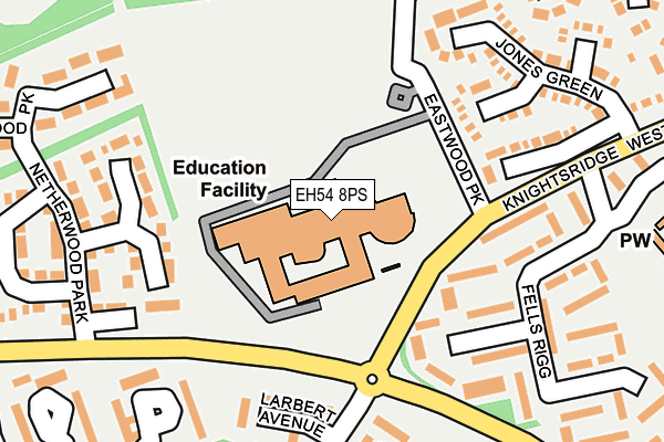 EH54 8PS map - OS OpenMap – Local (Ordnance Survey)