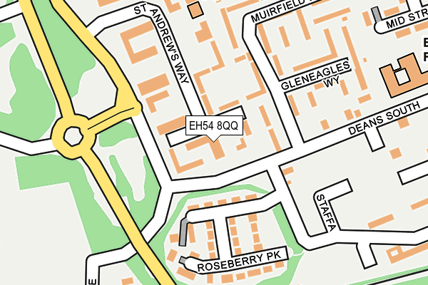 EH54 8QQ map - OS OpenMap – Local (Ordnance Survey)