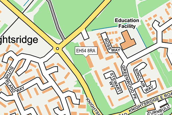 EH54 8RA map - OS OpenMap – Local (Ordnance Survey)