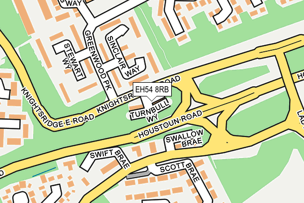 EH54 8RB map - OS OpenMap – Local (Ordnance Survey)